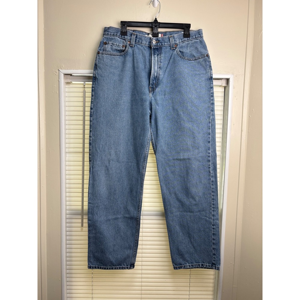 Levis 550 Relaxed Fit Jeans Mens 36x32 Medium Wash Blue Denim 550-0216